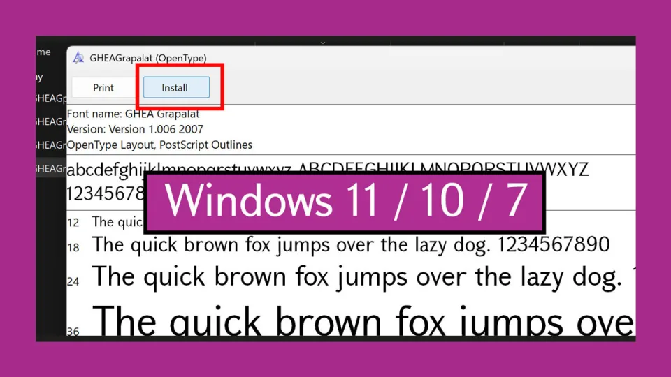 How to Install Armenian Fonts on Windows 11, 10, and 7 (TTF/OTF) and Use Them
