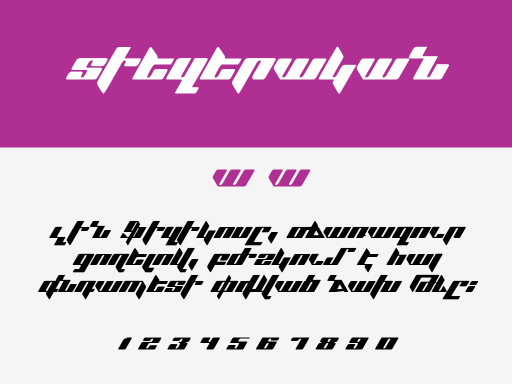Tiezerakan Armenian free font